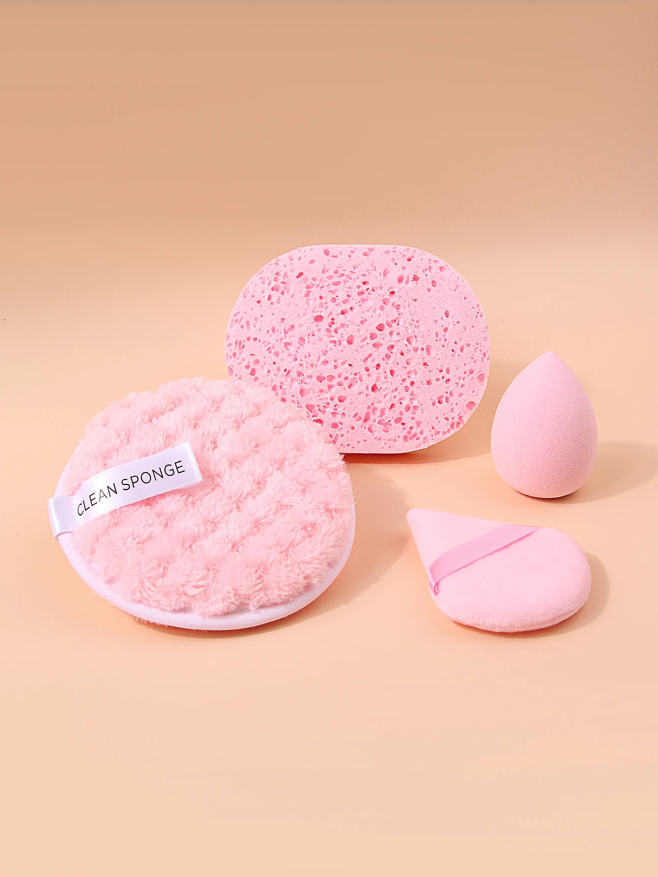 4Pcs Facial Cleansing Sponge Set Soft Skin‑Friendly Makeup Puff Face Washing Foundation Daily Cosmetic Beauty Tools