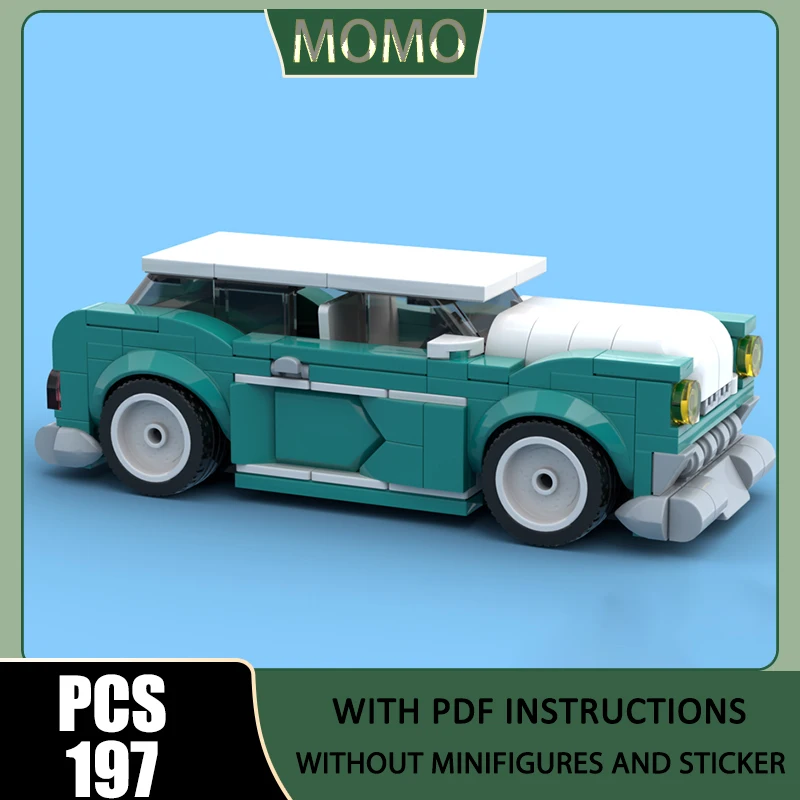 

Champion Speed Cars Moc Building Blocks Turquoise Version Model Technology Brick DIY Assembly Construction Holiday Toys