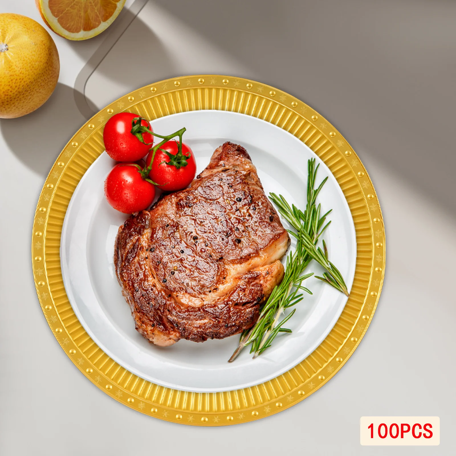 

Золотая пластиковая тарелка 37*33*33 см из бисера в виде снежинок с нескользящим вогнутым дном в стиле вестерн, тарелка Dim Sum, декоративное шасси в стиле ретро