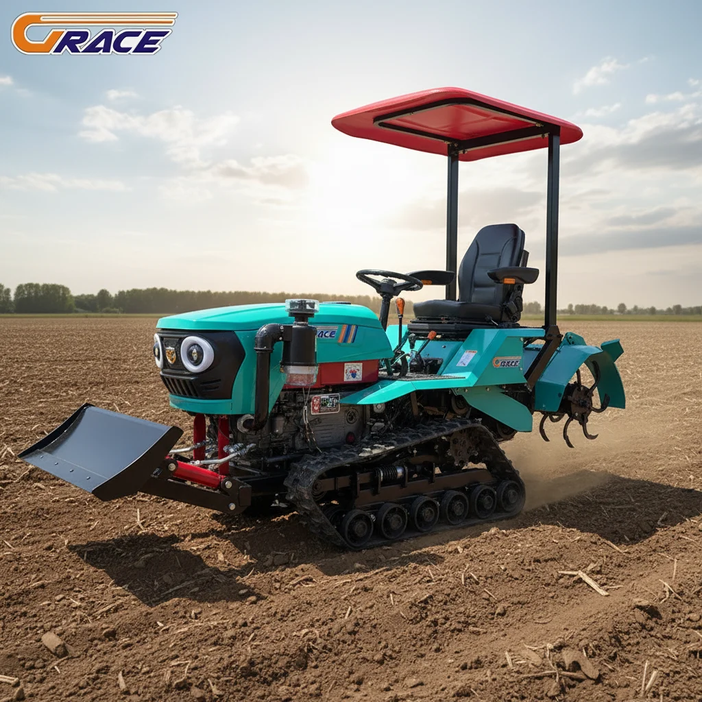 

Customize Full Hydraulic Crawler Tractor Multifunctional For Plowing Sowing Weeding