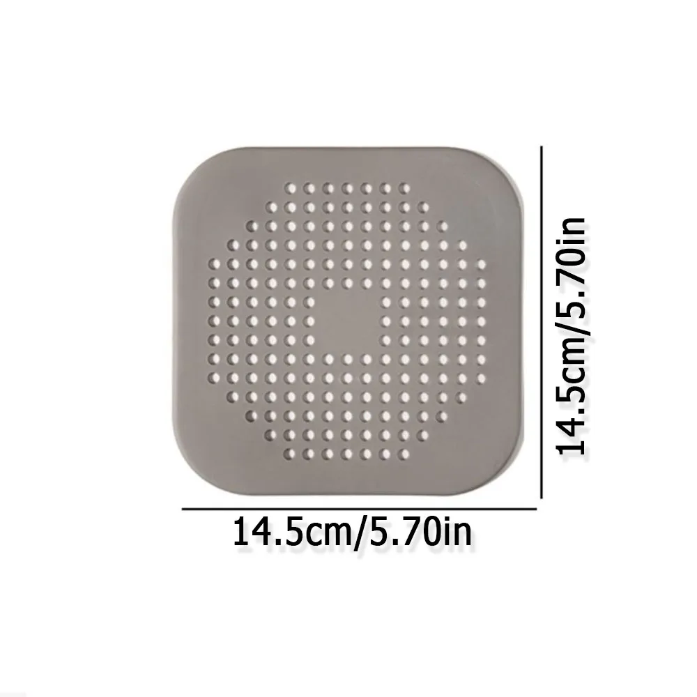 

Silicone With Suction Cup Floor Drain Sticker Bathroom Sewer Hair Filter Drain Cover Home Floor Drain Mat Bathroom Accessories