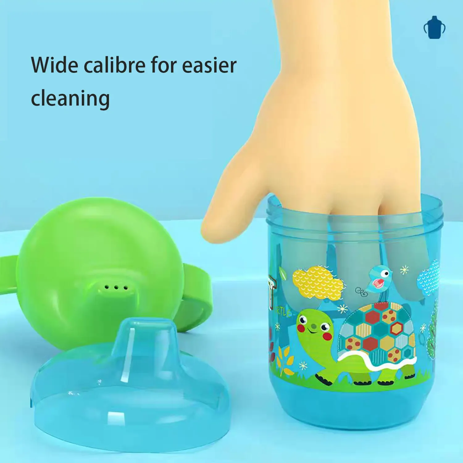 6 maanden en up babyfles 260 ml magische mok baby drinkbeker baby anti-verstikking training mok kinderen drinkbeker