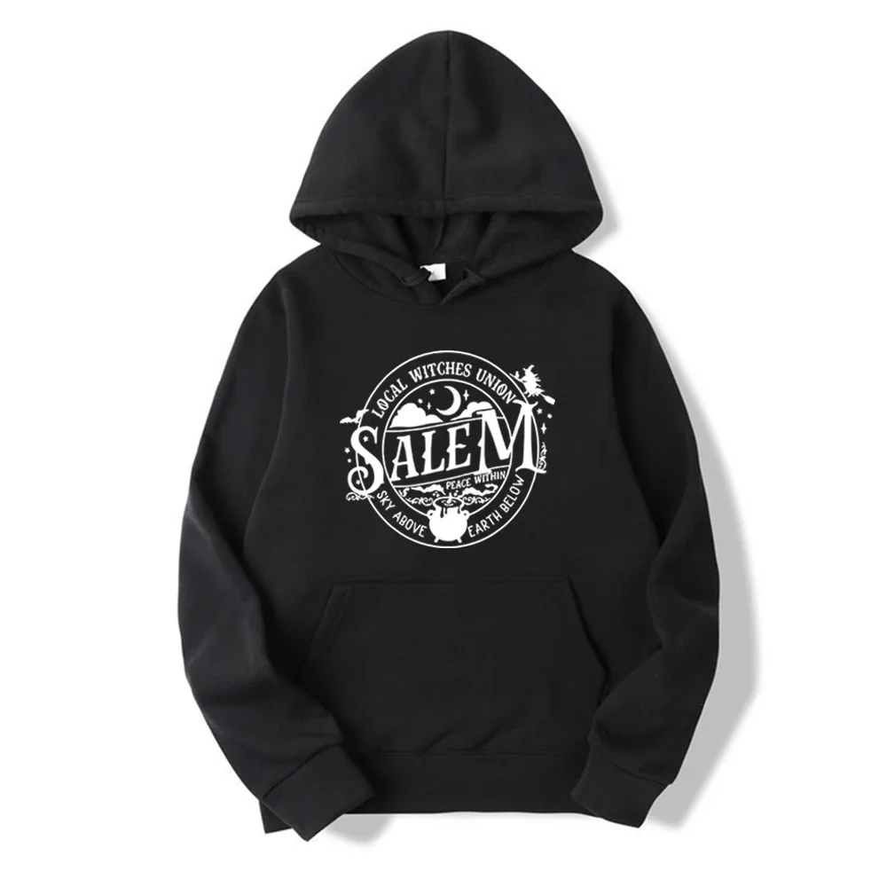 

Local Witches Union Salem Hoodie Witch Sweater Funny Halloween Hoodies Women Long Sleeve Hooded Sweatshirt Halloween Clothes