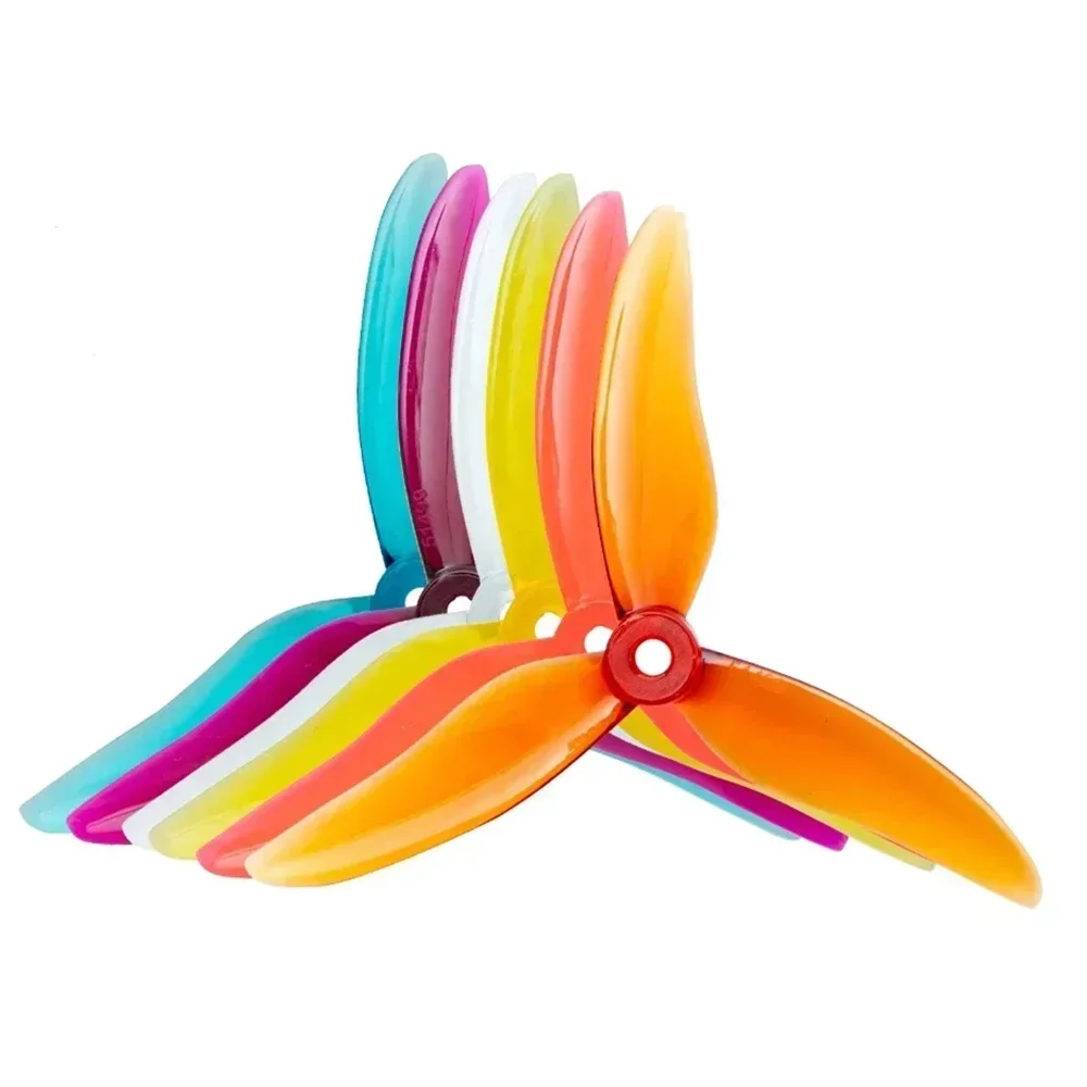 ใบพัด Gemfan Hurricane 51499-3 ขนาด 5 นิ้ว แบบหมุนได้สองทิศทาง สำหรับโดรนแข่ง FPV แบบสามใบพัด ความเร็วสูง (2 คู่)