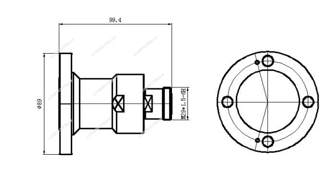 【2026】IF70 four-hole adapter 1-5/8 EIA flange to 7/16DIN female connector adapter 5