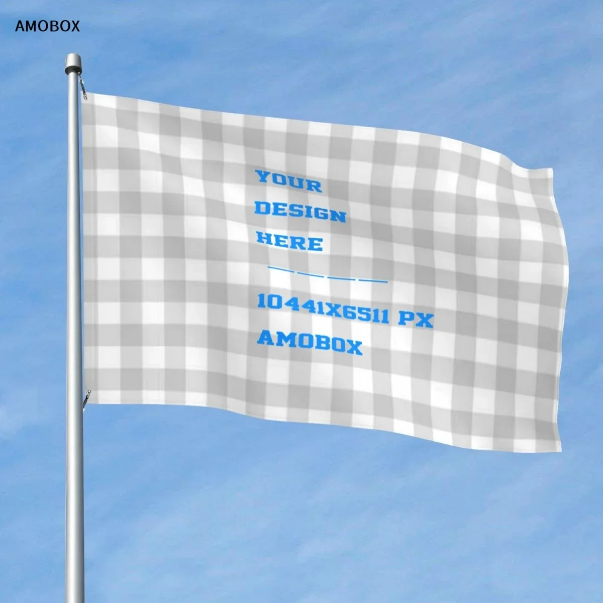 AMOBOX-DIY Blank Polyester Flag, Party, Sport, Dorm, Room, Indoor and Outdoor, Garden Decorations, 5x8ft