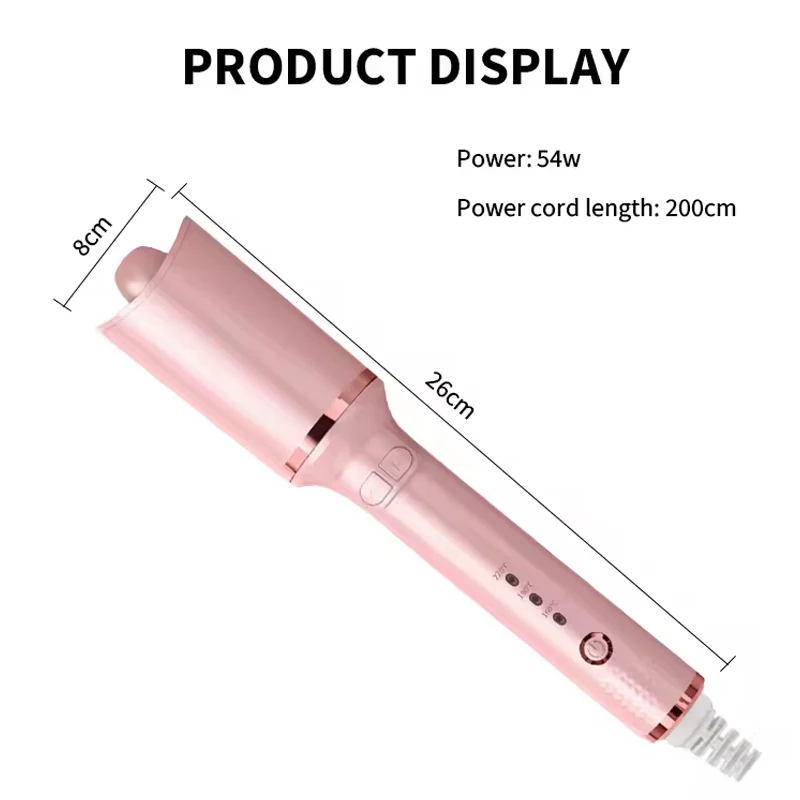 Cordless Portable Electric Automatic Wireless Hair Curler Heating Hair Care Styling Appliance Magic Curling Iron for Home Travel