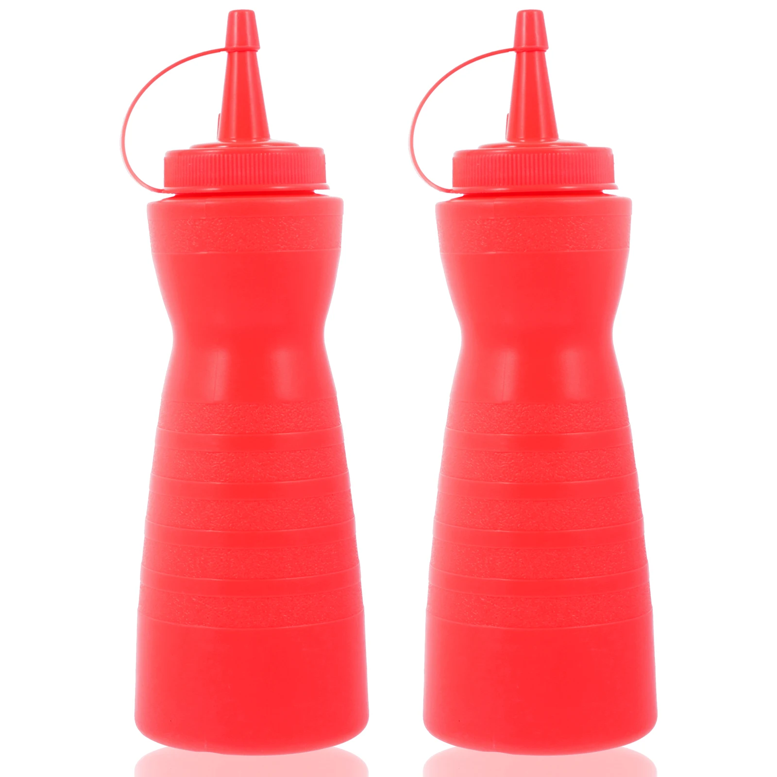 

2Pcs Sauce Squeeze Bottles Small Mouth Easy Plastic Condiment Holder Easy Bottle