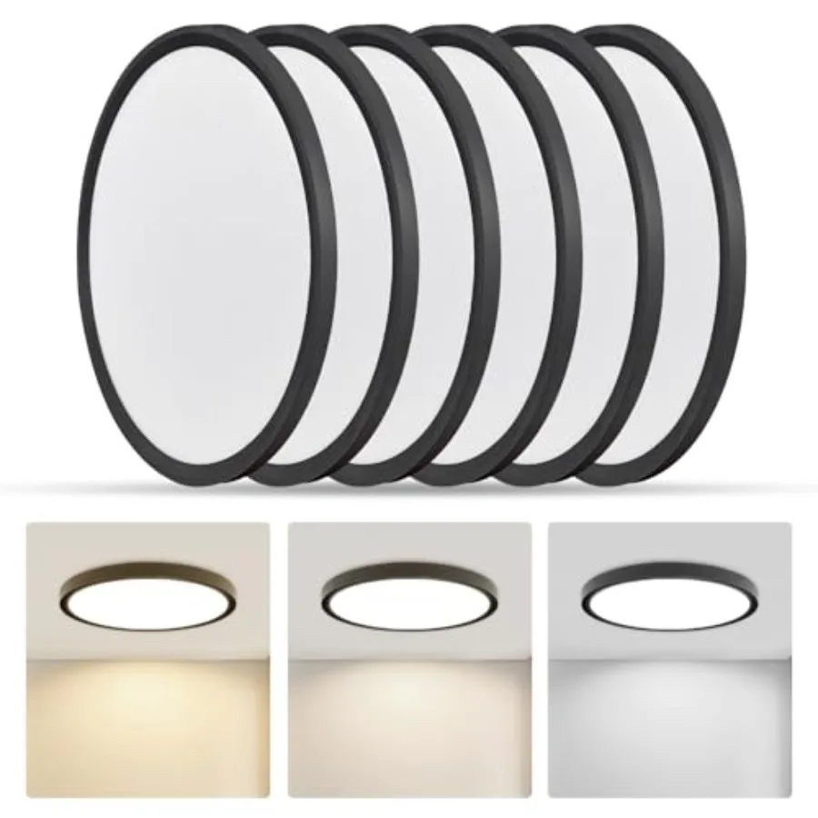 

Led Flush Mount Ceiling Light9 Inch 18w 1860lm 3000k/4000k/6000k 3CCT Selectable Round Modern Flat Panel Super Slim Led Ceiling