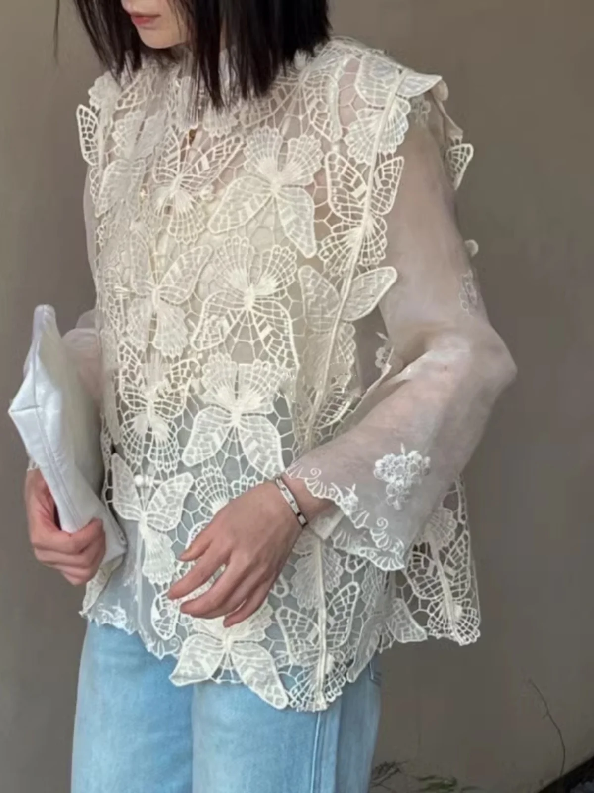 

Pattern Hollow out Lace Tank Top Design Sensation Summer New Sle High Level Svel Vest for Young Women