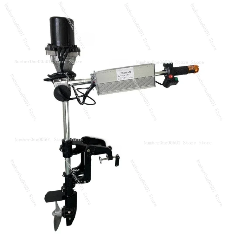 12V 24V 48V 60V 72V Brushless Outboard Motor  Electric Boat Thruster for Fishing Inflatable Boats with High Speed Propeller
