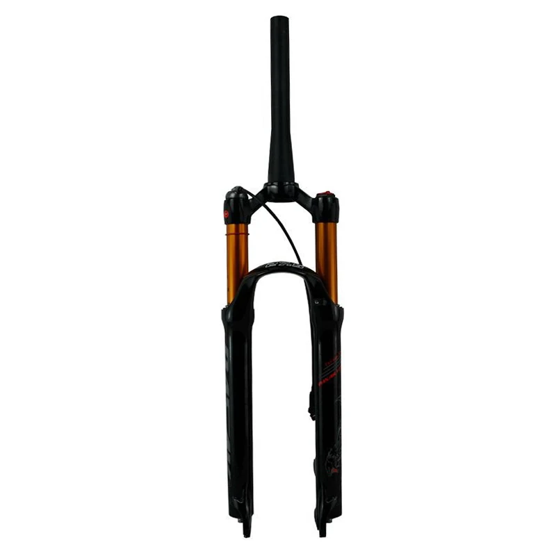 Pasak-MTB Suspension Air Fork, Shock Absorber, Oil Damping Tapered, Conical Steerer, 1 1/8 1 1/2 Bike Plug, 26, 27.5, 29