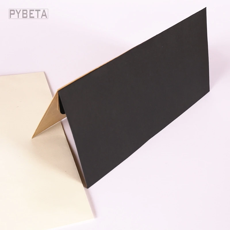 50pcs-  22*11cm 120gsm Kraft Paper Letters Envelope Wedding Business Invitation---kraft white black beige color