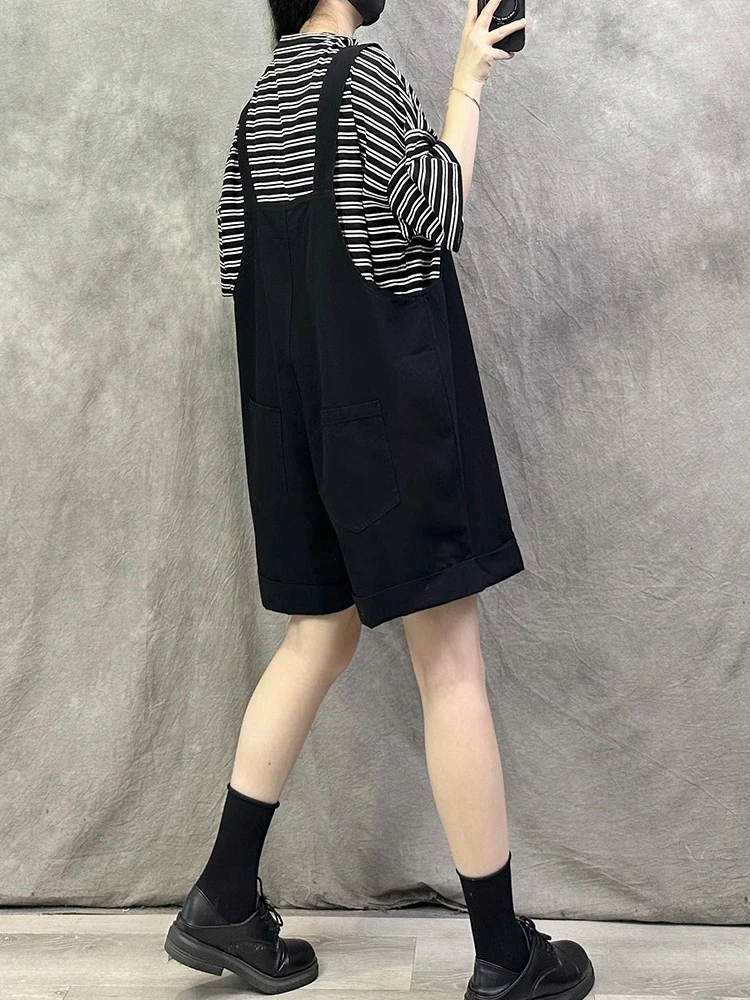 ROUJE SUNG Damen-Arbeitskleidung aus Baumwolle und Leinen, Sommer, neue lockere, lässige Anti-Aging-Schlankheitshose, einteilige Hose, hohe Taille, gerade...