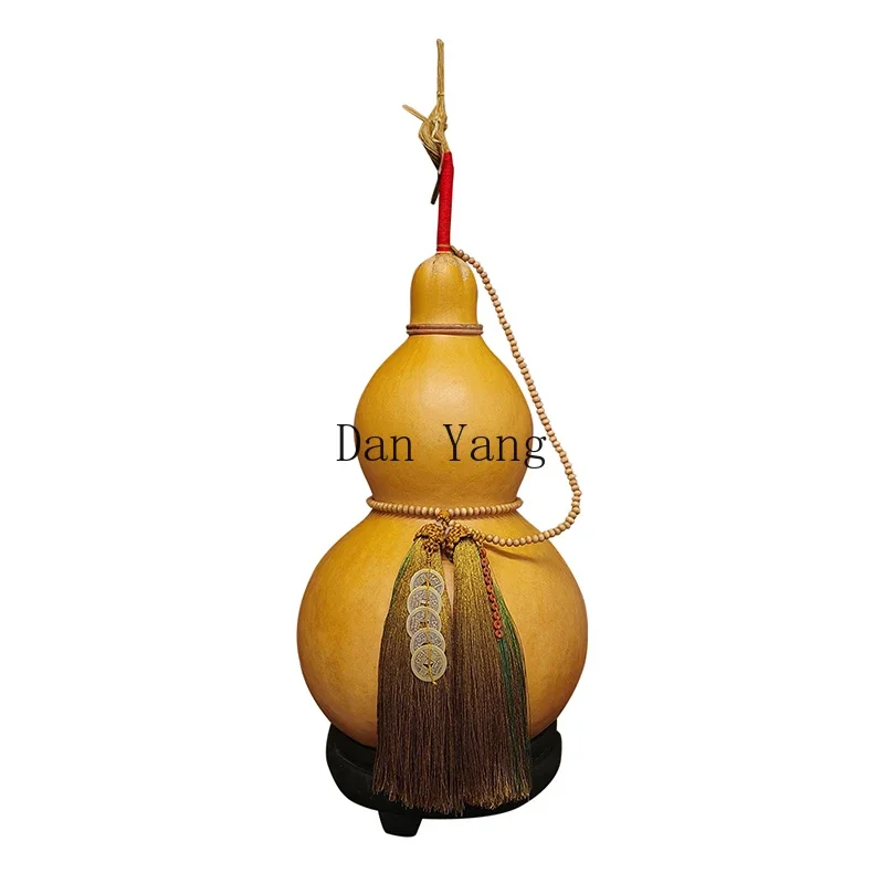 

yj natural extra large open real gourd pendant with faucet five emperors money home living room entrance bedroom cultural play