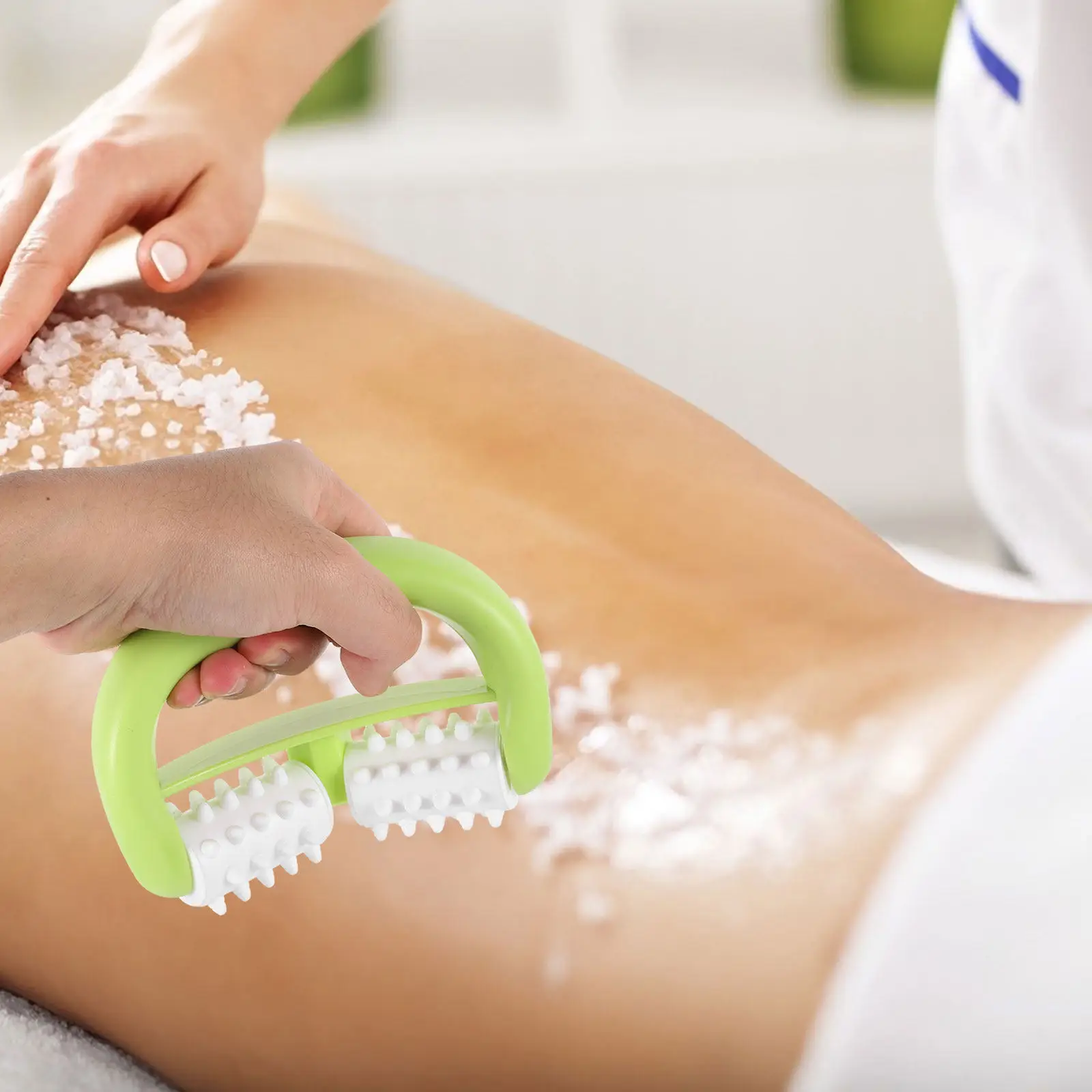 

Массажный ролик для мышц рук, бедер, ног, спины, талии, шеи, для уменьшения целлюлита, повышения эластичности кожи, подтяжки и массажа тела