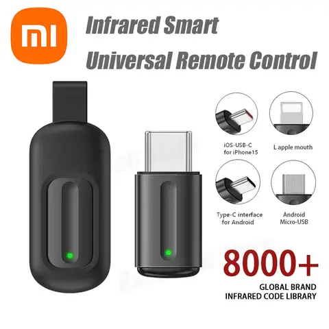 Xiaomi 스마트 폰 IR 미니 어댑터 IR 블래스터 유형 C USB 범용 스마트 적외선 App 제어 어댑터 Android iOS에 적합
