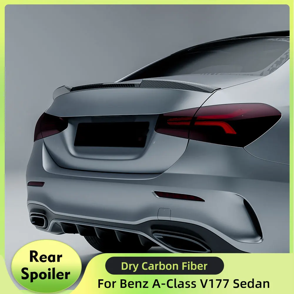 

Carbon Rear Trunk Spoiler Wing for Mercedes-Benz A-Class V177 A180 A200 A220 A250 A35 AMG Sedan 4Door 2019-2026 Rear Spoiler