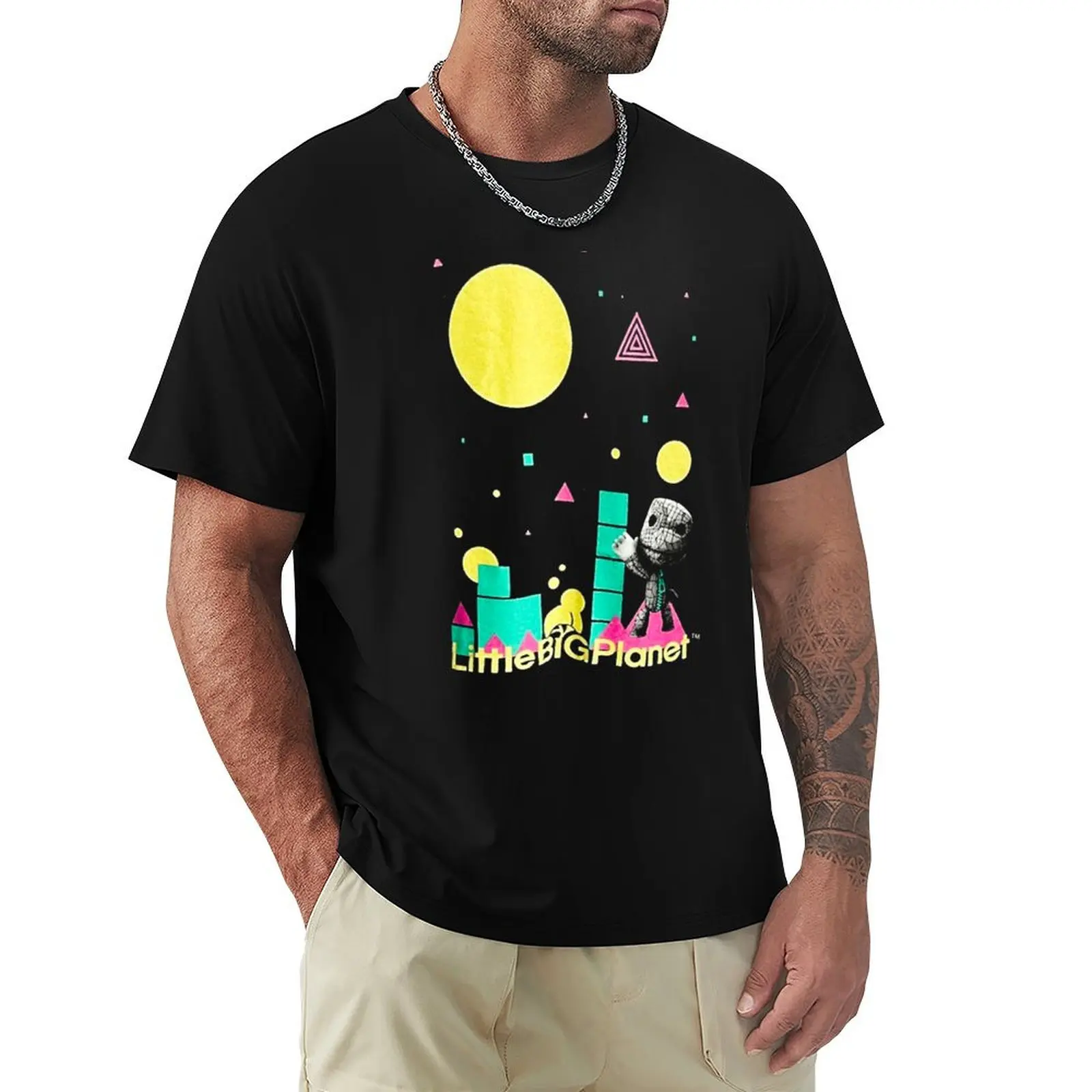 Camiseta del juego Little Big Planet, camiseta lisa de ajuste regular