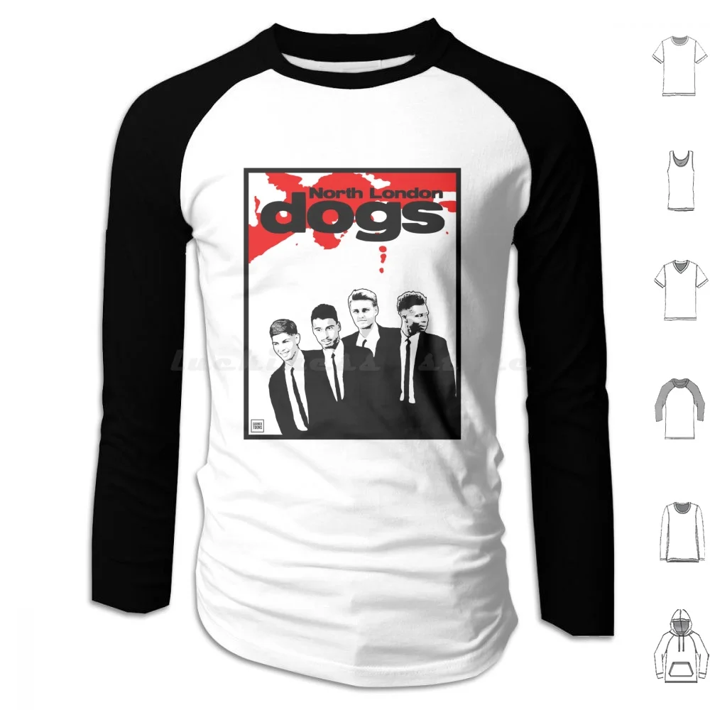 North London Dogs Hoodie Cotton Long Sleeve Goonertoons Football London Coyg Gunners Soccer Aubameyang England