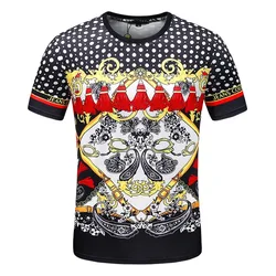 2024 New Fashion Luxury Brand 3D Printed Summer Men T-shirt Shirt Short Sleeve Men's Clothes Tshirt for Men Tops Adult T-shirt