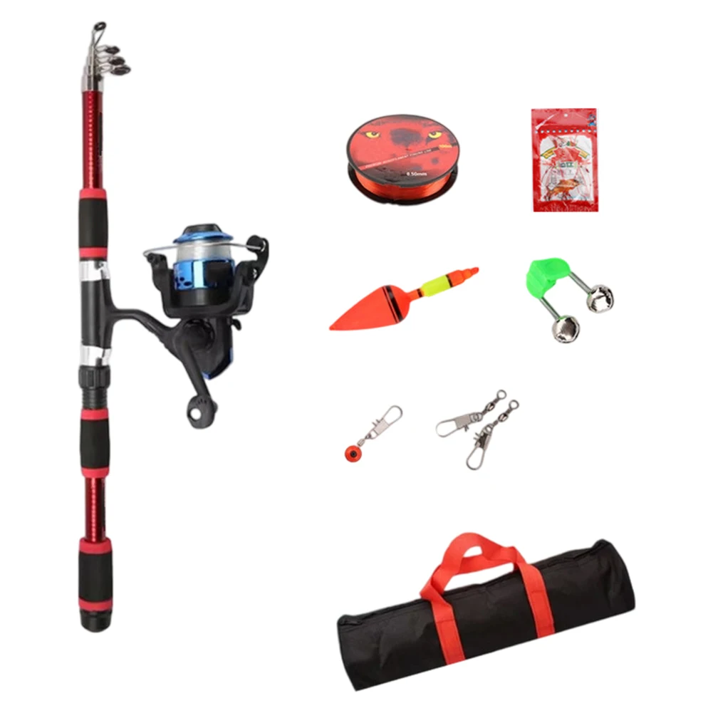 完全な釣り道具-釣り竿セット-初心者向け釣りセット-収納が簡単-効果的な釣り方法-釣りフロート