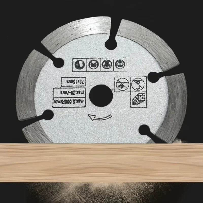 1Pcs 3 Inch/75mm Angle Grinder Saw Blade Diamond Mini Saw Blade Cutting Wheel for Cutting Tile Ceramic Concrete Marble