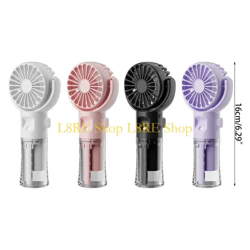 l8reハンドヘルドミストファンミニ冷却ファンメイク用旅行充電式ミスターファンスプレーウォーターミストファン4速度