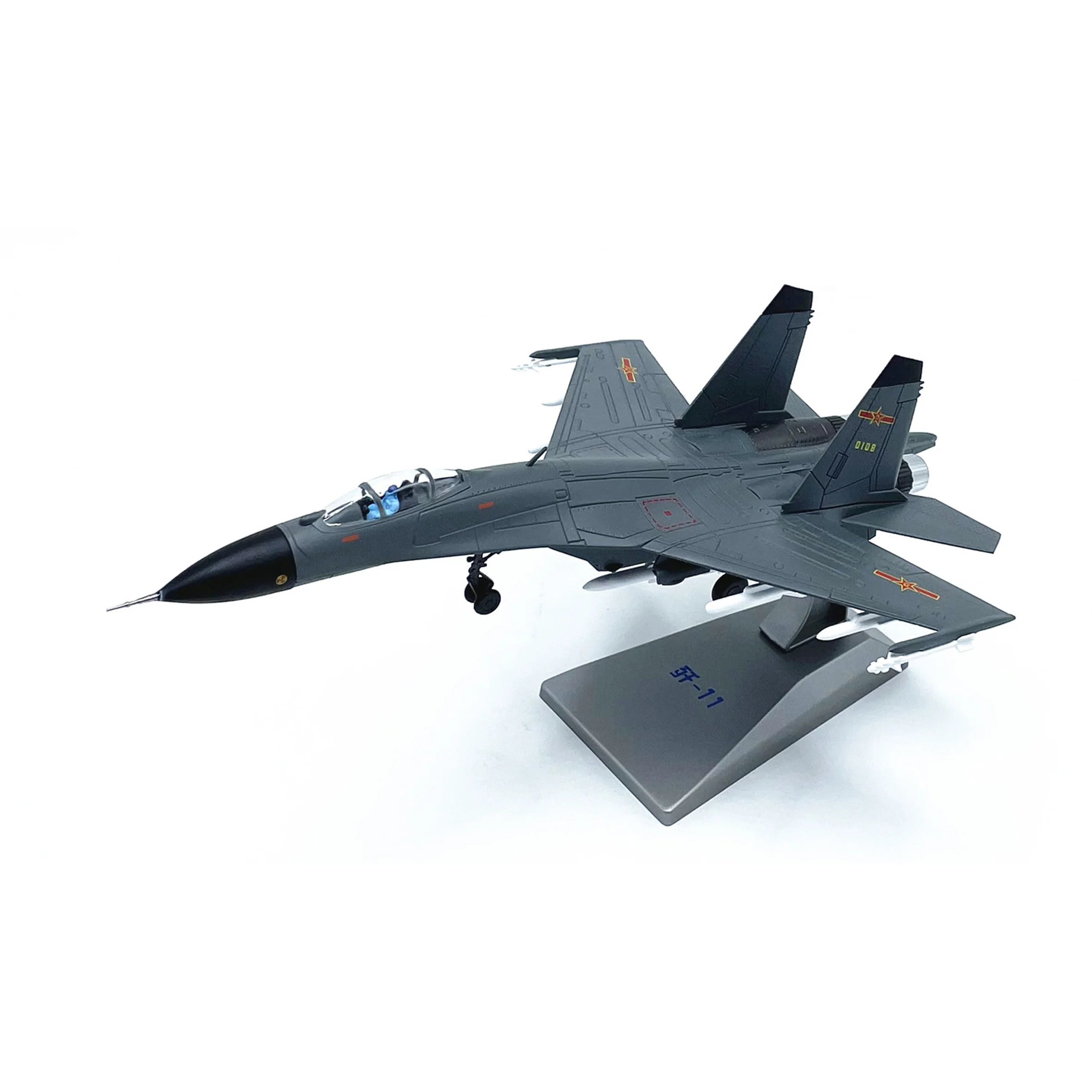 

1:100 китайская модель истребителя J-11 J11, модель изделия из сплава