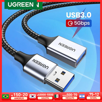 Ugreen USB 3.0 Cable USB Extension Cable Male to Female Data Cable USB3.0 Extender Cord for PC TV USB Extension Cable