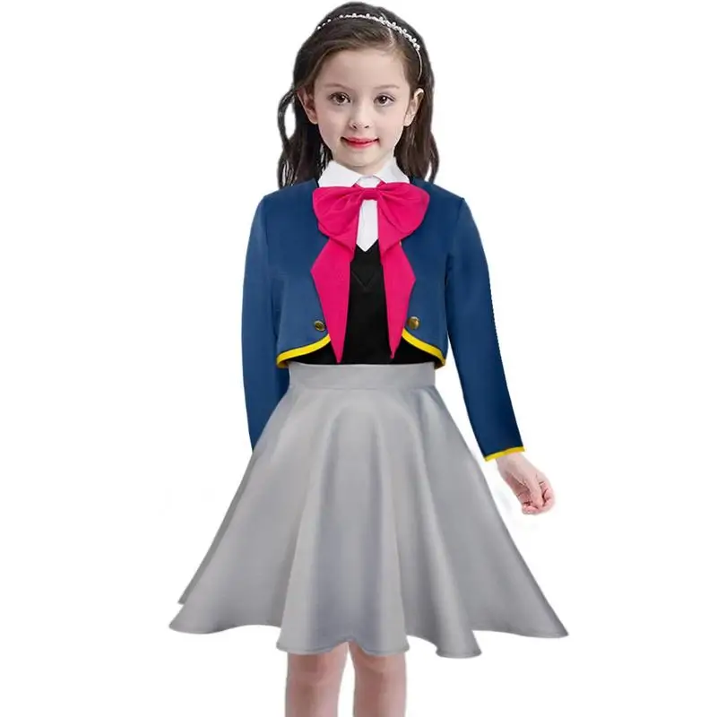 

Oshi No Ko Cosplay Anime Hoshino Blonde Girl Cosplay Costume Hoshino Akuamarin Cosplay Suit Dress Stage School Uniform Halloween