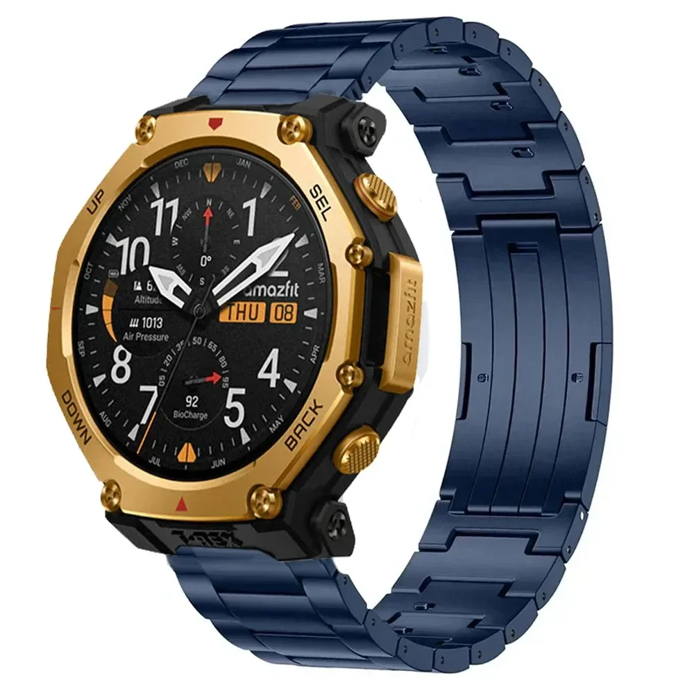 20mm 22mm Titanium Alloy Band for Amazfit T-Rex3 Pro/Balance 2/1/Bip 6 5 High Quality Wristband for Samsung Watch Galaxy 7 6 5 4
