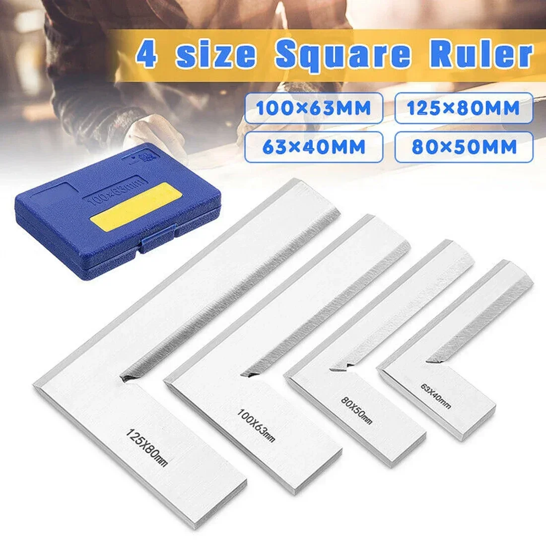 90 Degree Right Angle Rulers Machinist Edge Square Ruler For Carpentry Measurment Engineer Woodworking Measuring Tools Accessory