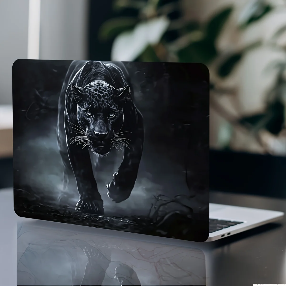 2-Pack Black Panther Pattern Laptop Art Decal Case,Universal Netbook Skin Sticker Non-Repeatable Make Tian's Laptop Skin Sticker