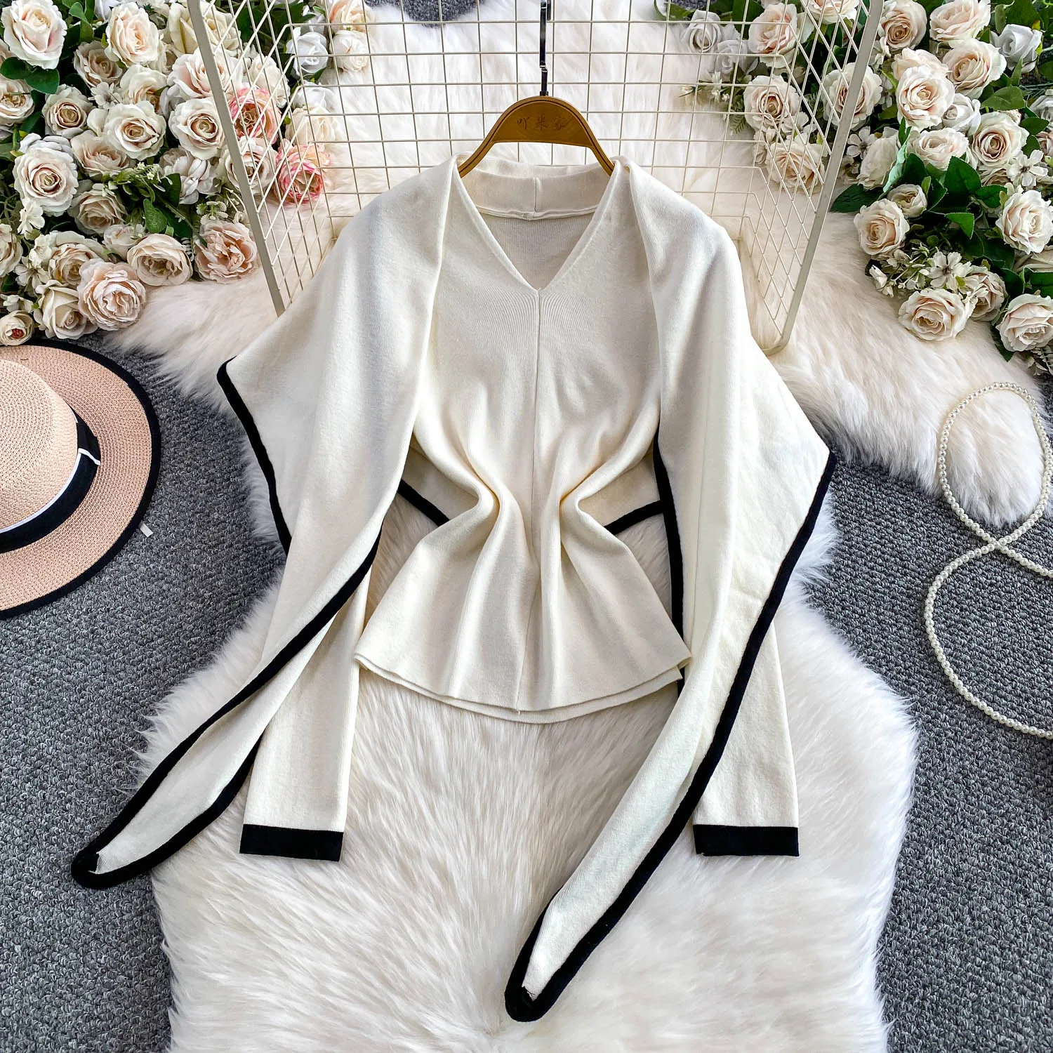 

Женский зимний шарф, бандажные вязаные топы, рубашки, женские шикарные модные пуловеры, женские хитовые цвета, осенняя вечеринка, модная теплая уличная одежда