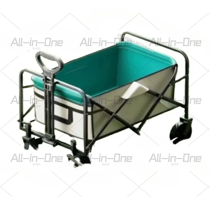 Outdoor camping truck Portable trolley Foldable folding truck Multi-purpose vehicle 5 inch bearing Rubber wheels No brakes