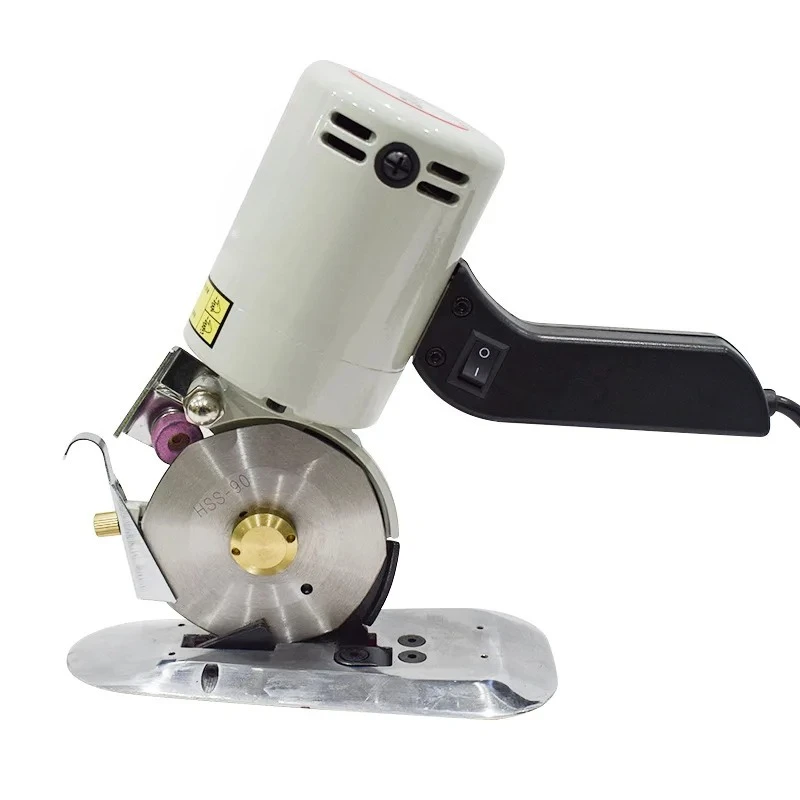 90 small round knife electric scissors, handheld automatic sharpening electric round knife clothing cutting machine