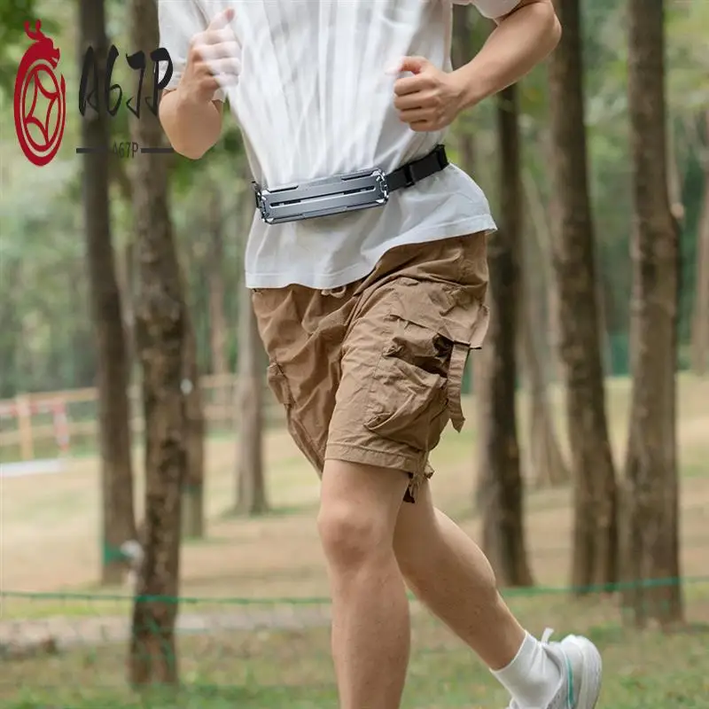 

A67P-Multifunctional Outdoor Portable Fan Hanging Waist Fan USB Rechargeable Air Cooler Fan For Hiking Climbing