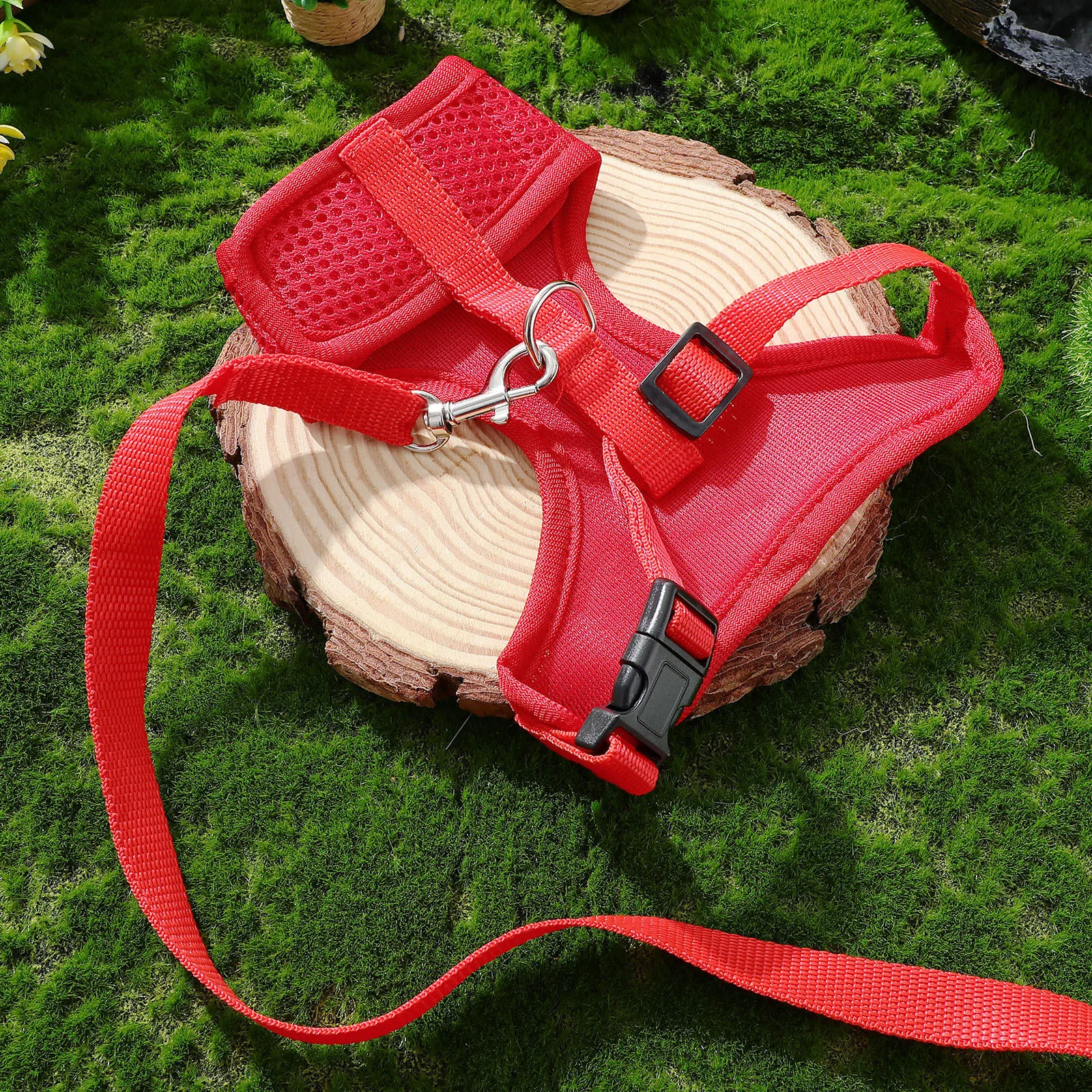 

1 set 1 Set Pet Chicken Vest Harness Durable Rooster Leash For Walking Running Outdoor Traction Rope Chicken Harness Leash Set