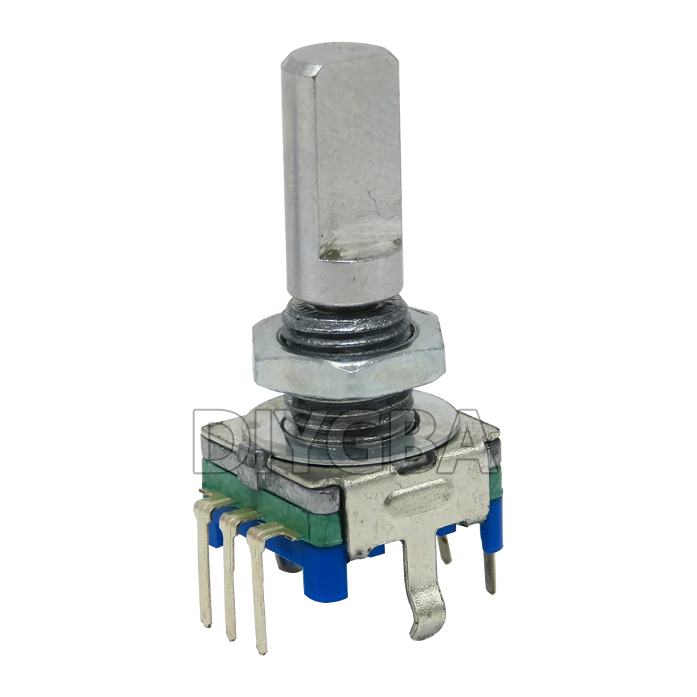 10PCS Half / Plum Axis Rotary Encoder, Handle Length 5Sets 15mm 20mm Code Switch/ EC11/ Digital Potentiometer With 13/15*17 Cap