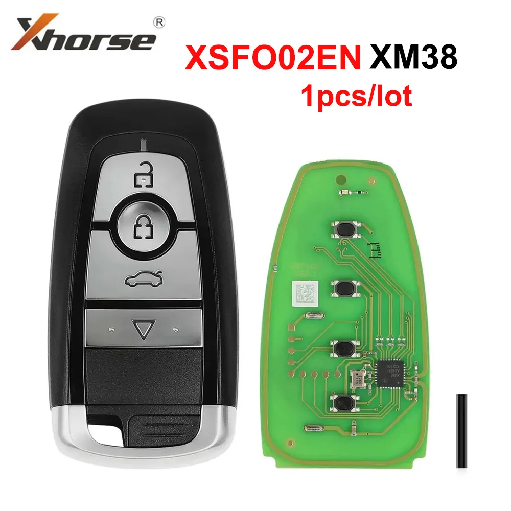 

1pcs Xhorse XSFO02EN XM38 Smart Key for Ford Style 4 Buttons VVDI Universal Remote Support 8A 4D 46 47 48 49 4A MQB48 MQB49