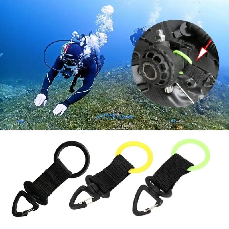 U13C Durable Silicone Mouthpiece Holder Regulator Octopus Retainers Webbing Keeper