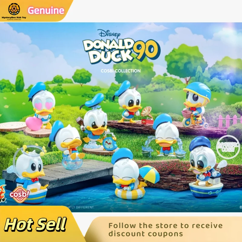 

Genuine Hot Toys Quality Goods Disney Donald Duck 90th Anniversary Series Blind Box Doll Decorative Gifts Car Ornaments Desktop