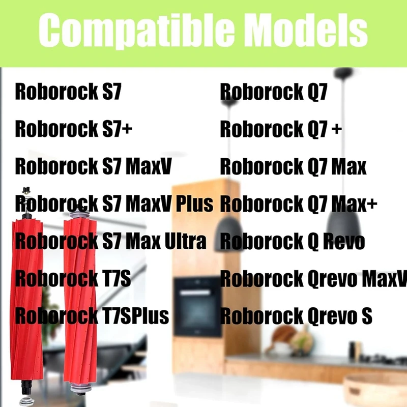 Reemplazo de cepillo de rodillo para Roborock S7 Maxv Plus,S7 Max Ultra T7splus,Q7 +,Q7 Max,Qrevo Maxv,Qrevo S piezas de Robot aspirador