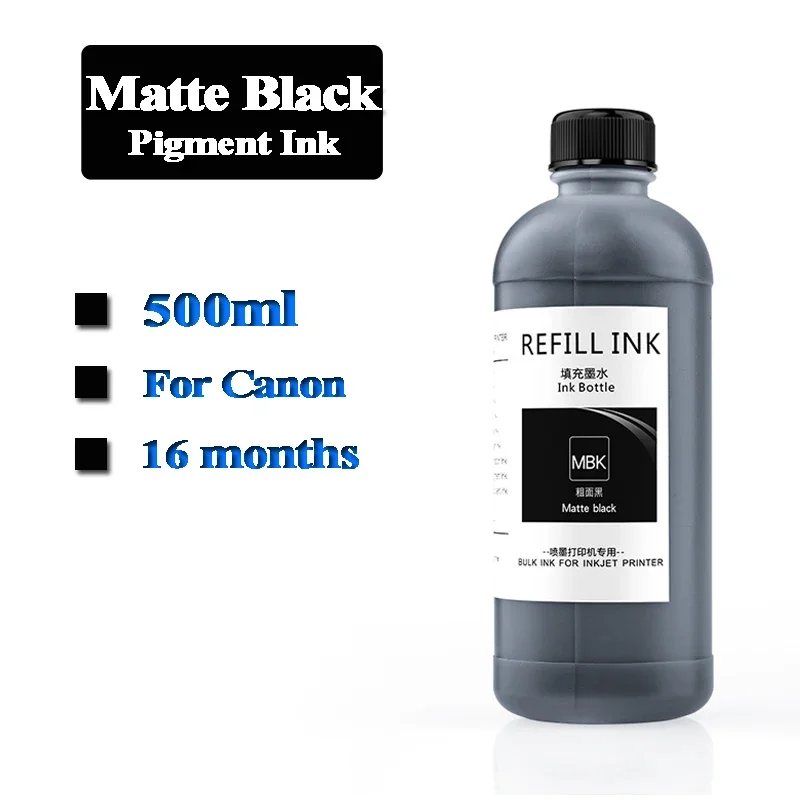 500ml PFI-107 102 104 pigment & Dye ink For Canon IPF 500 700 710 650 655 750 755 600 610 760 765 670 680 685 770 780 printer