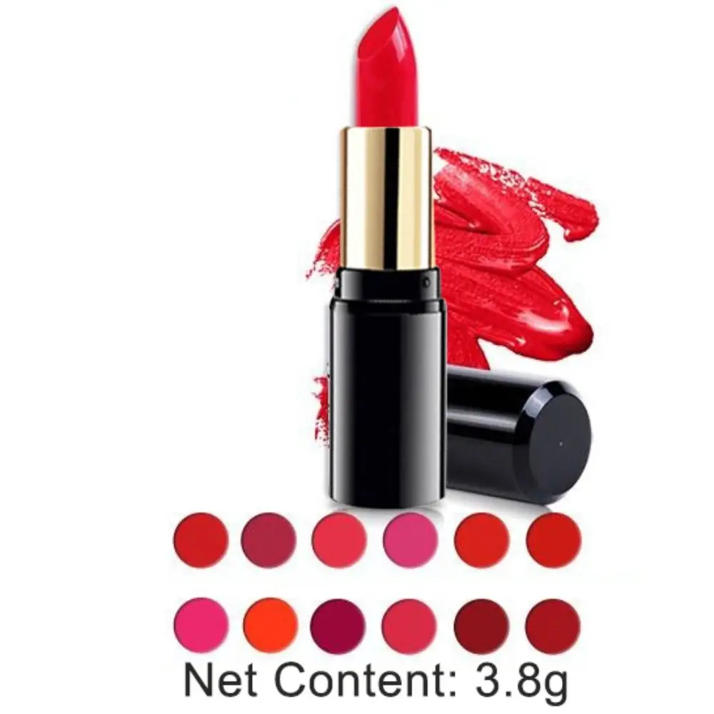 Batom hidratante à prova d'água, 6 peças, de longa duração, não desbota, à prova de suor, bálsamo labial, cosméticos de maquiagem