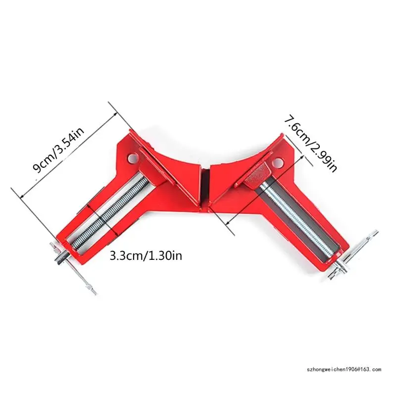 28GF 4-Piece Sturdy Aluminum Corner Clamps for Securing Woodwork Joints at 90Degrees, Great for Carpentry and DIY Projects