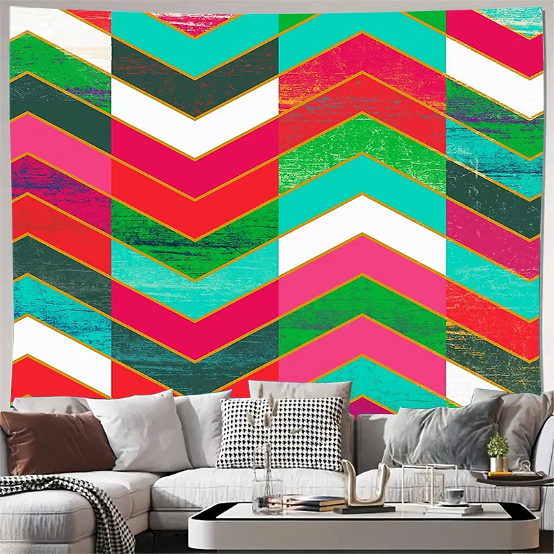 بوهو قماش مزخرف جداري ديكور غرفة جمالية طبيعة المناظر الطبيعية نسيج الغابات خلفية المنسوجات المنزلية مكرامية الجدار الشنق غرفة نوم ديكو #1