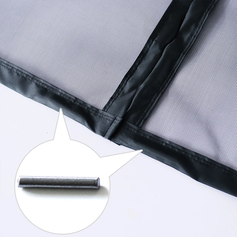 DTGJ Magnetischer Türgitter, schwarzes magnetisches Moskitonetz für Seitentüren, insektensicheres Flug-, Sommer- und Küchennetz für den Innenbereich – Detail 20