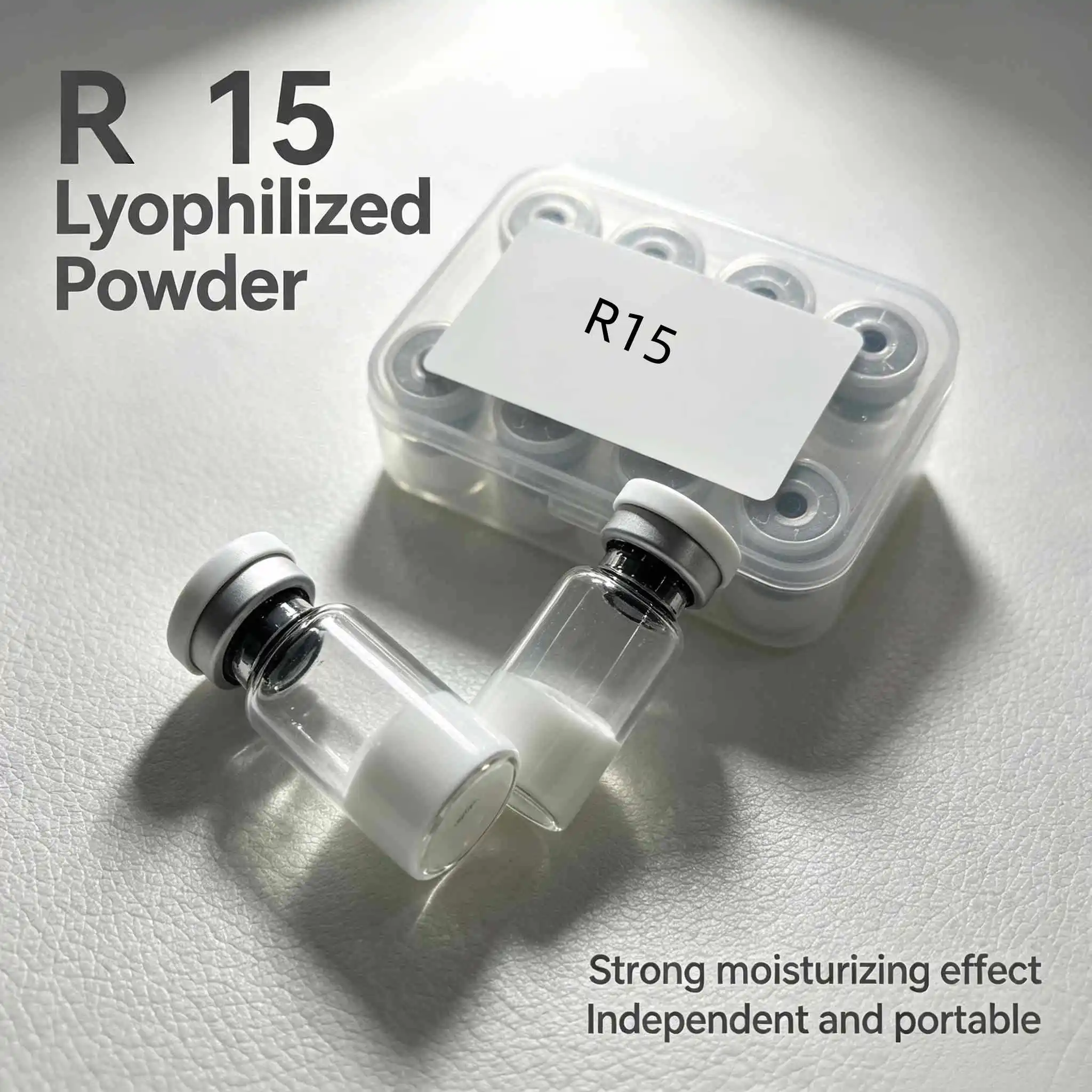 (Cap Color Varies) High-Quality  Lyophilized Powder Repairs Skin Damage Gentle Daily Nourish 10 Vials/1 Box, Anti Acne
